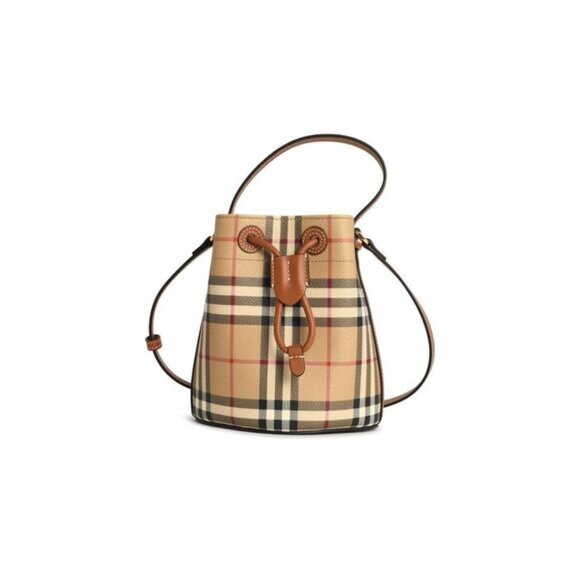 Burberry Mini Check Bucket Bag (Archive beige) | Brand New with Tags & Dust Bag - Picture 5 of 8